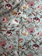 Floral Double Bedsheet - Teal