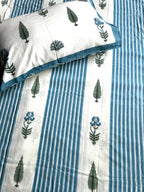 Baagh Superking Bedsheet - Blue