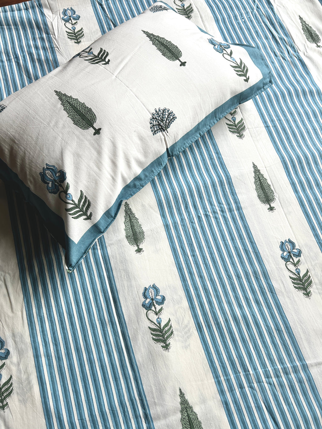 Baagh Superking Bedsheet - Blue