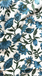 Baagh Superking Bedsheet - Blue