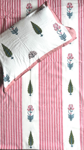Baagh Superking Bedsheet - Pink