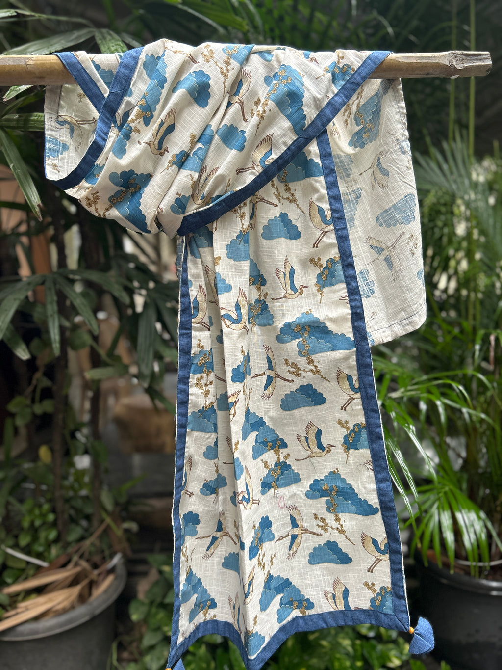 Cotton Stole - Blue