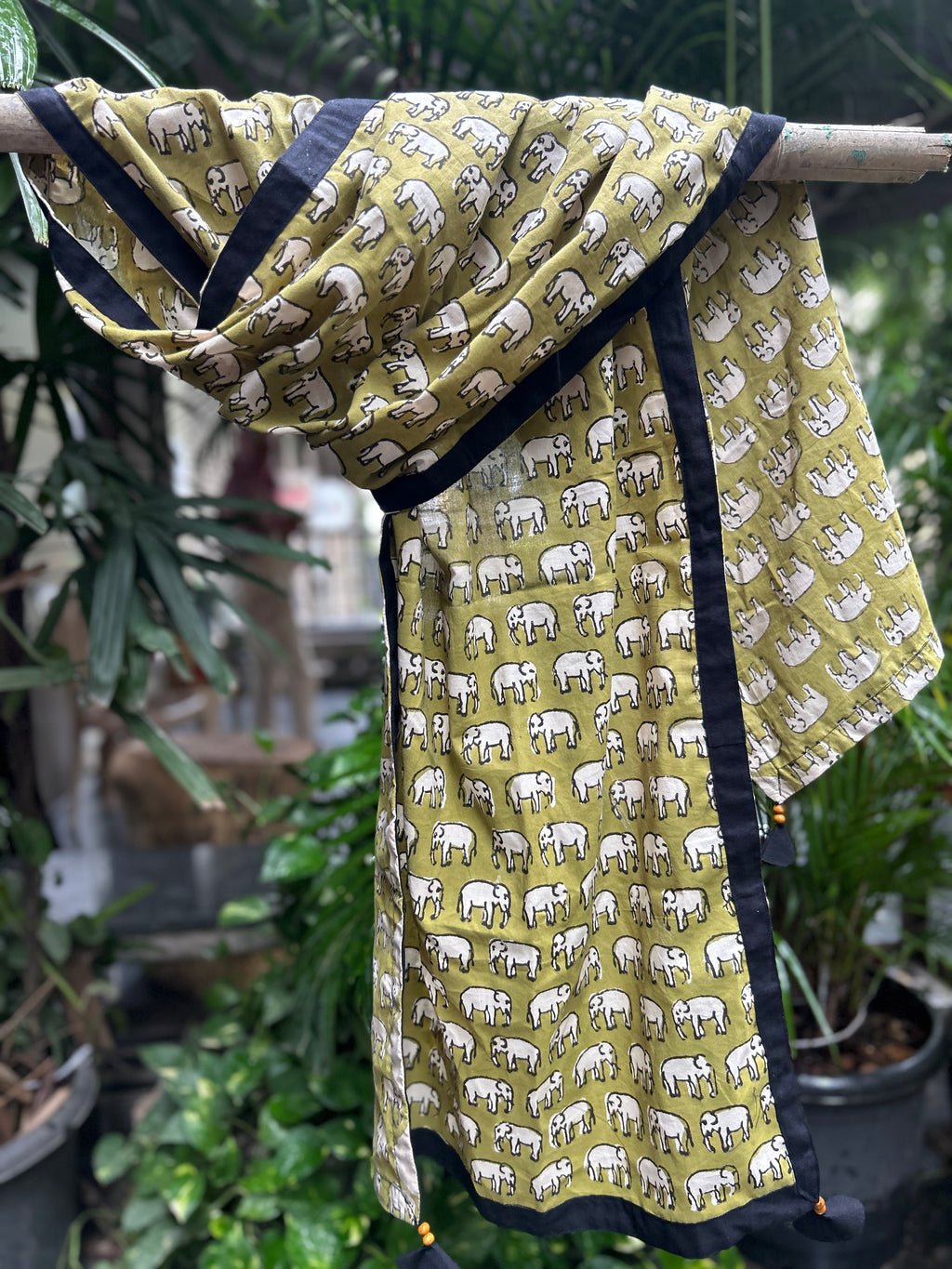 Cotton Stole - Black