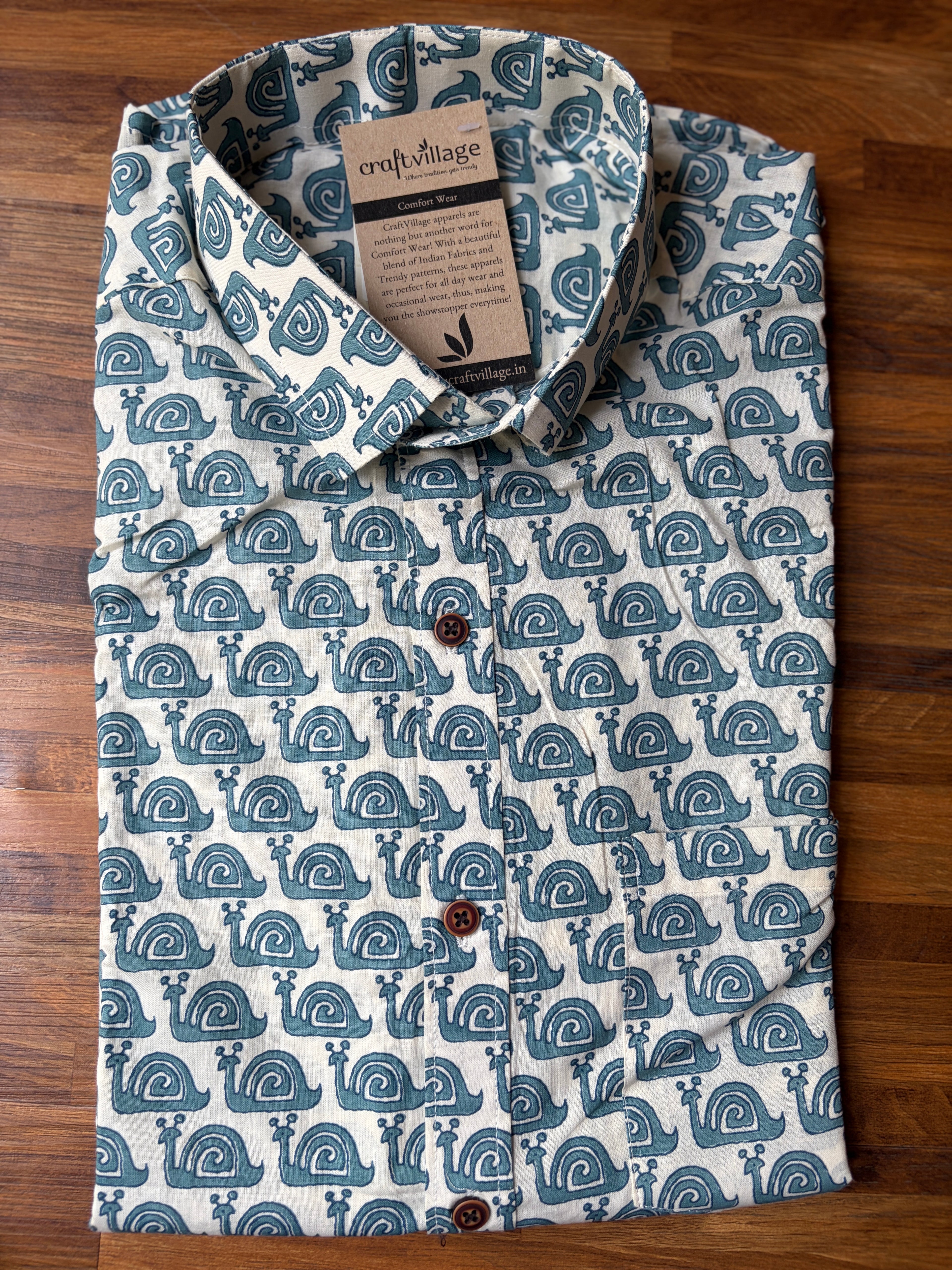 Men's Casual Shirts - White & Blue