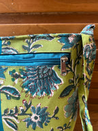 Cotton Bag - Medium - Blue & Green