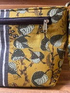Cotton Bag - Medium - Yellow & Grey
