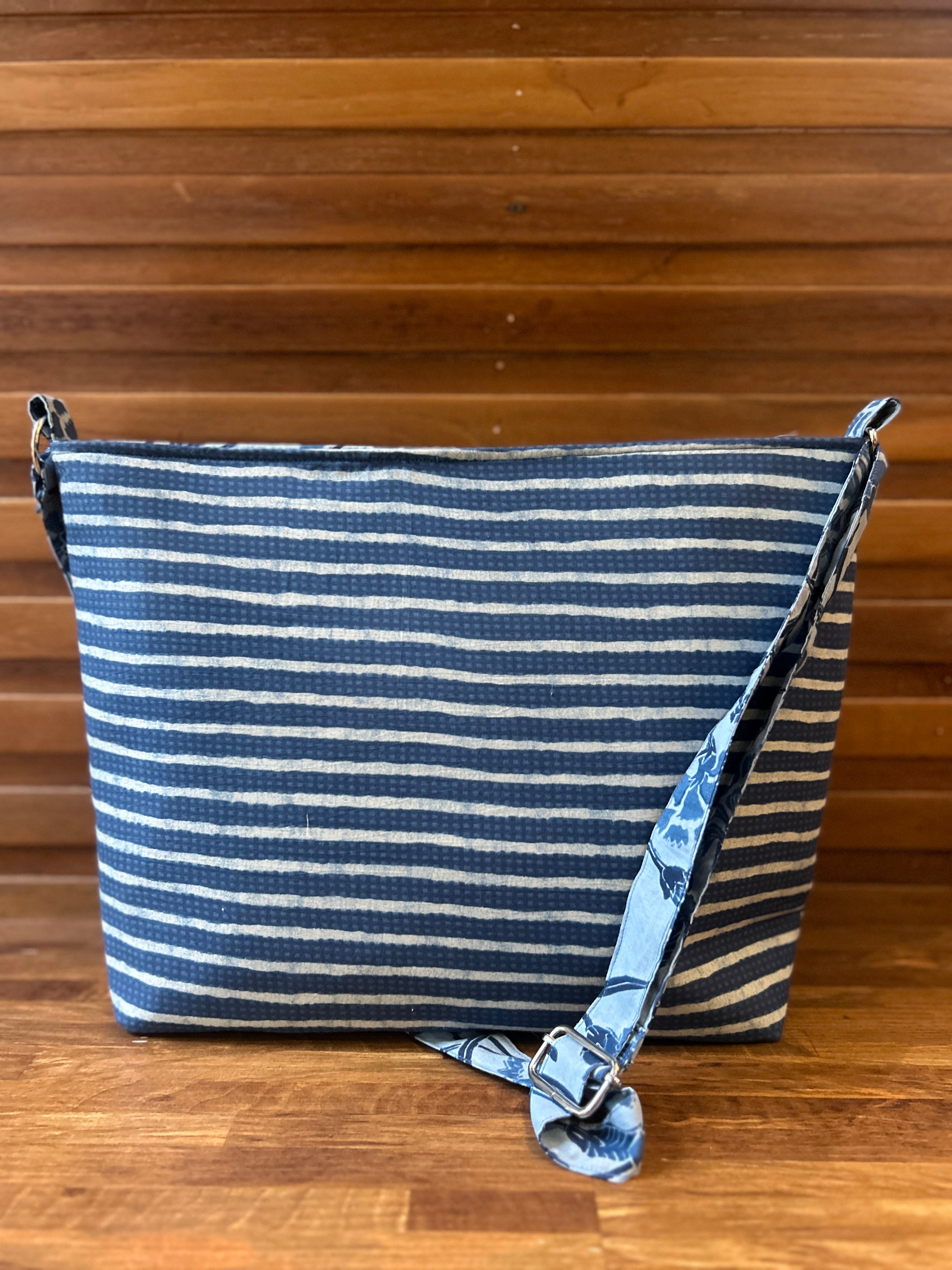 Cotton Rectangle Bag - Blue