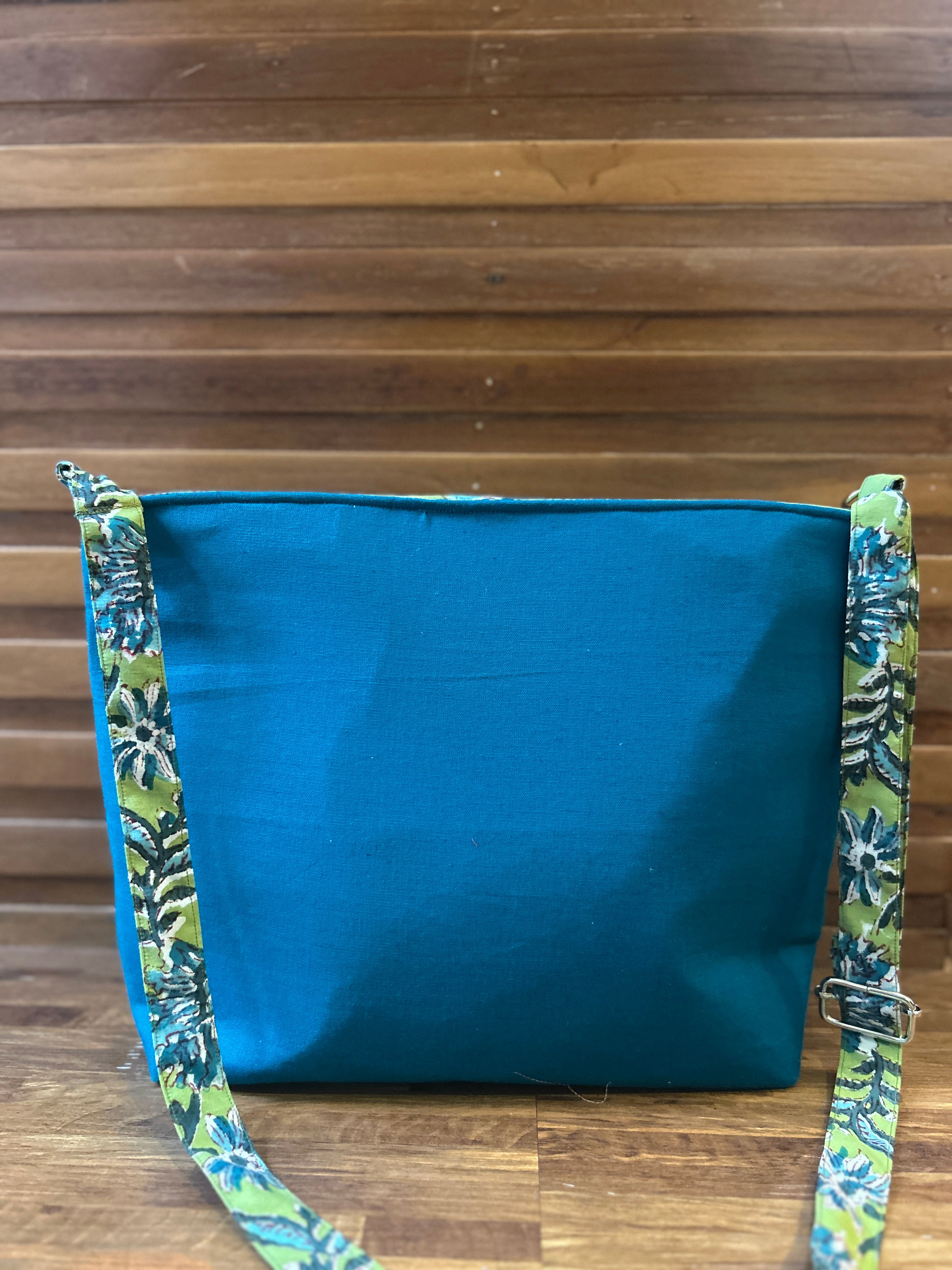 Cotton Rectangle Bag - Green