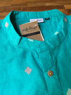Men's Short Kurta - Teal