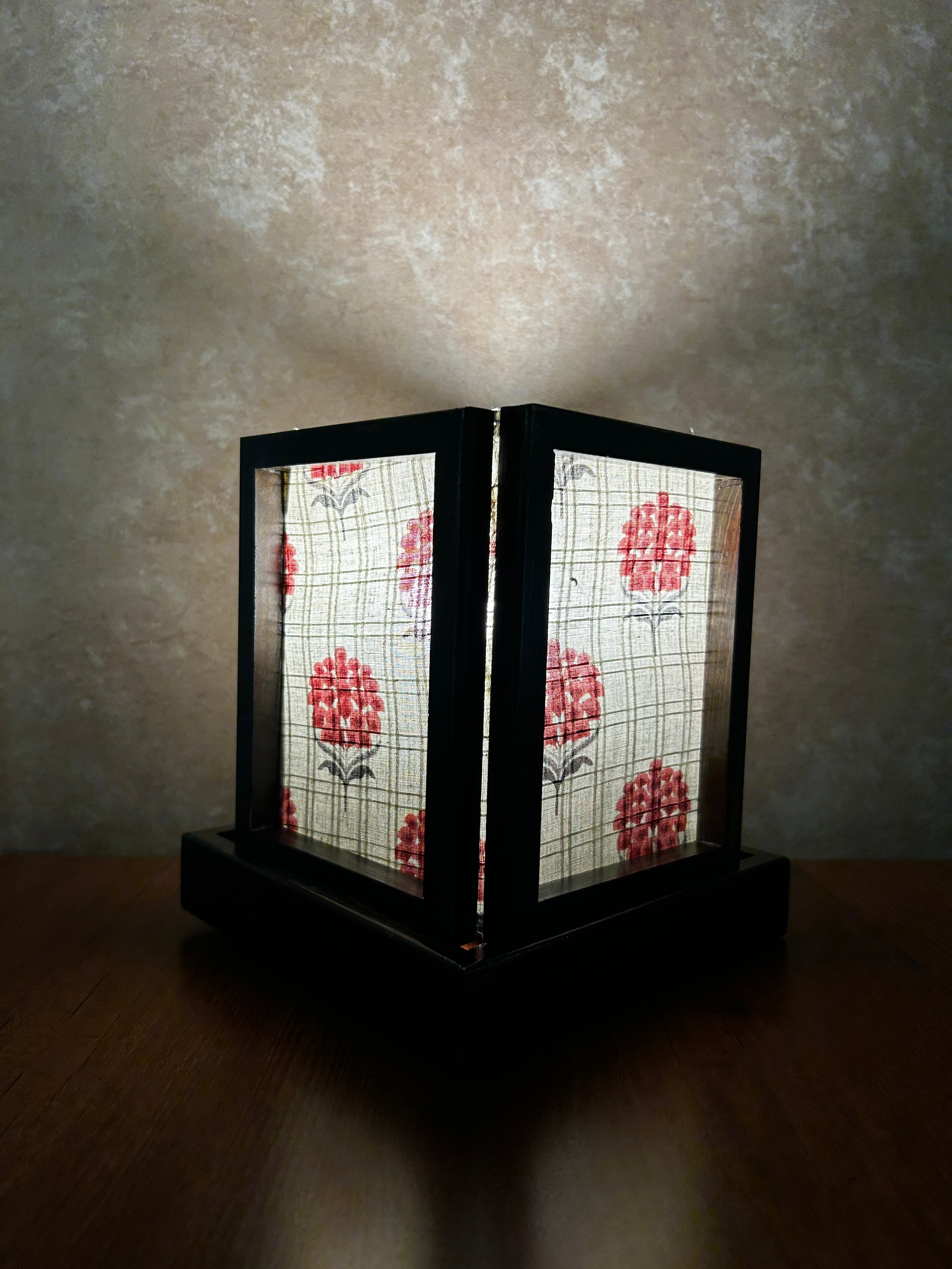 Table Lamp - Small - Grey Floral