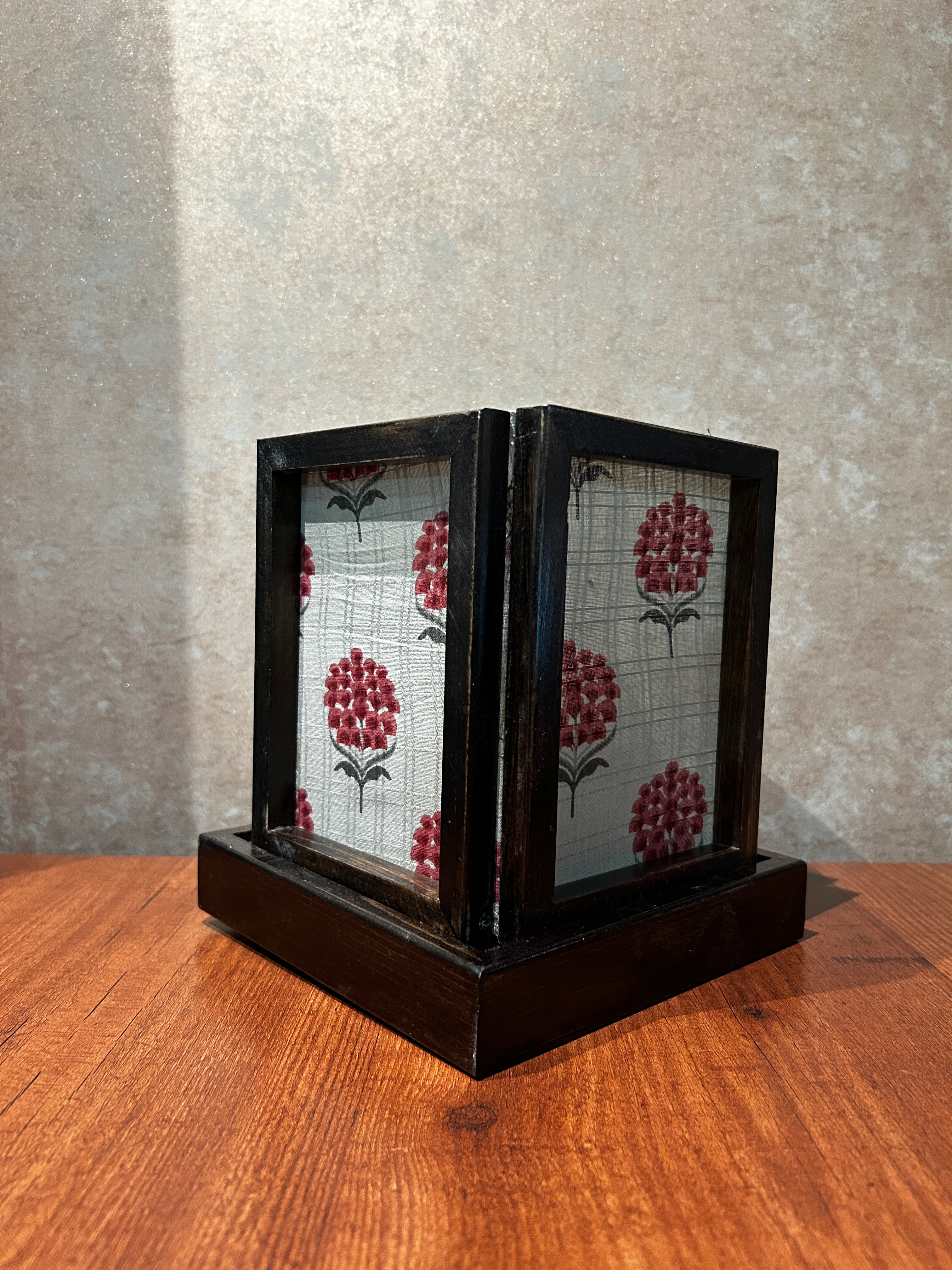 Table Lamp - Small - Grey Floral