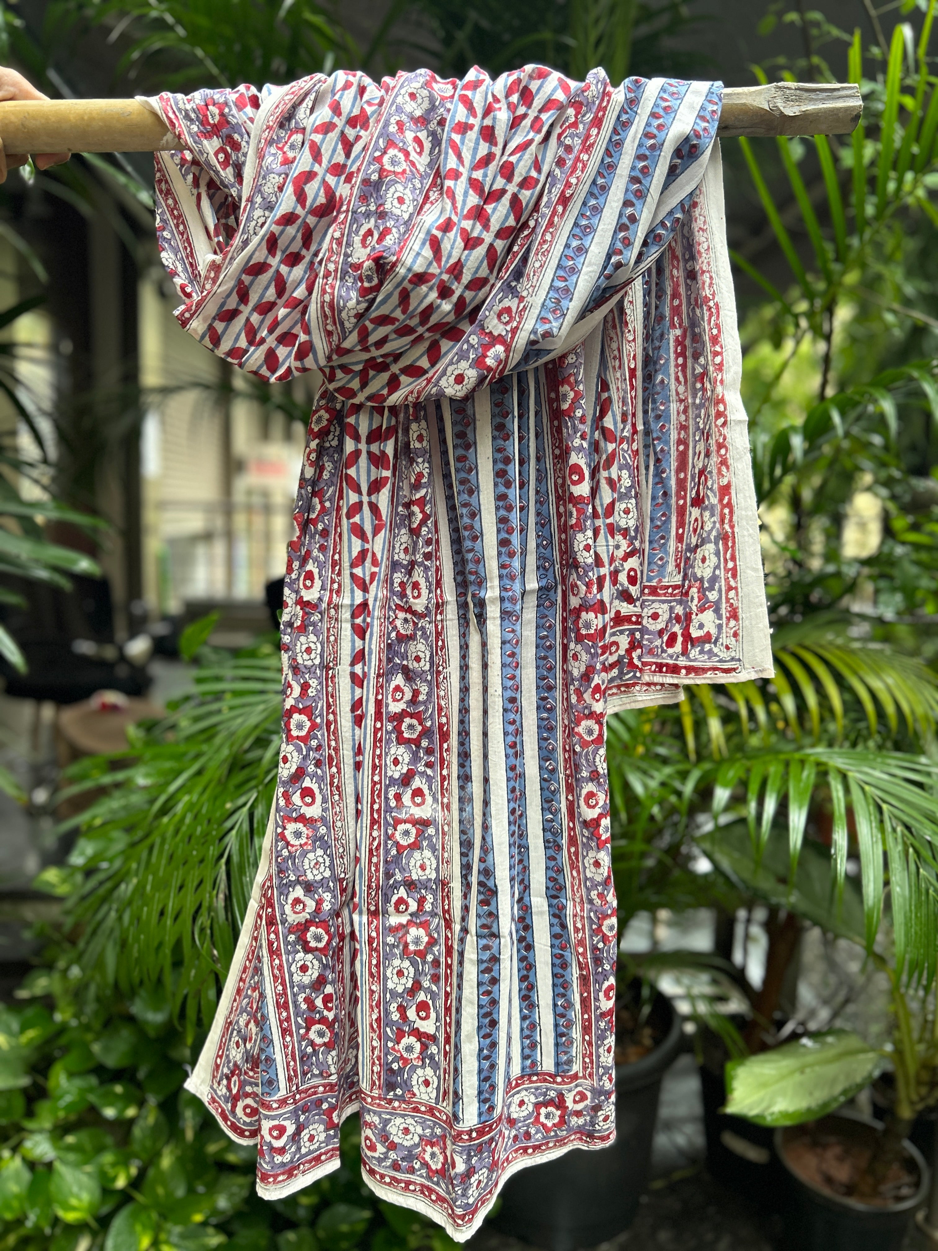 lock Printed Cotton Stole