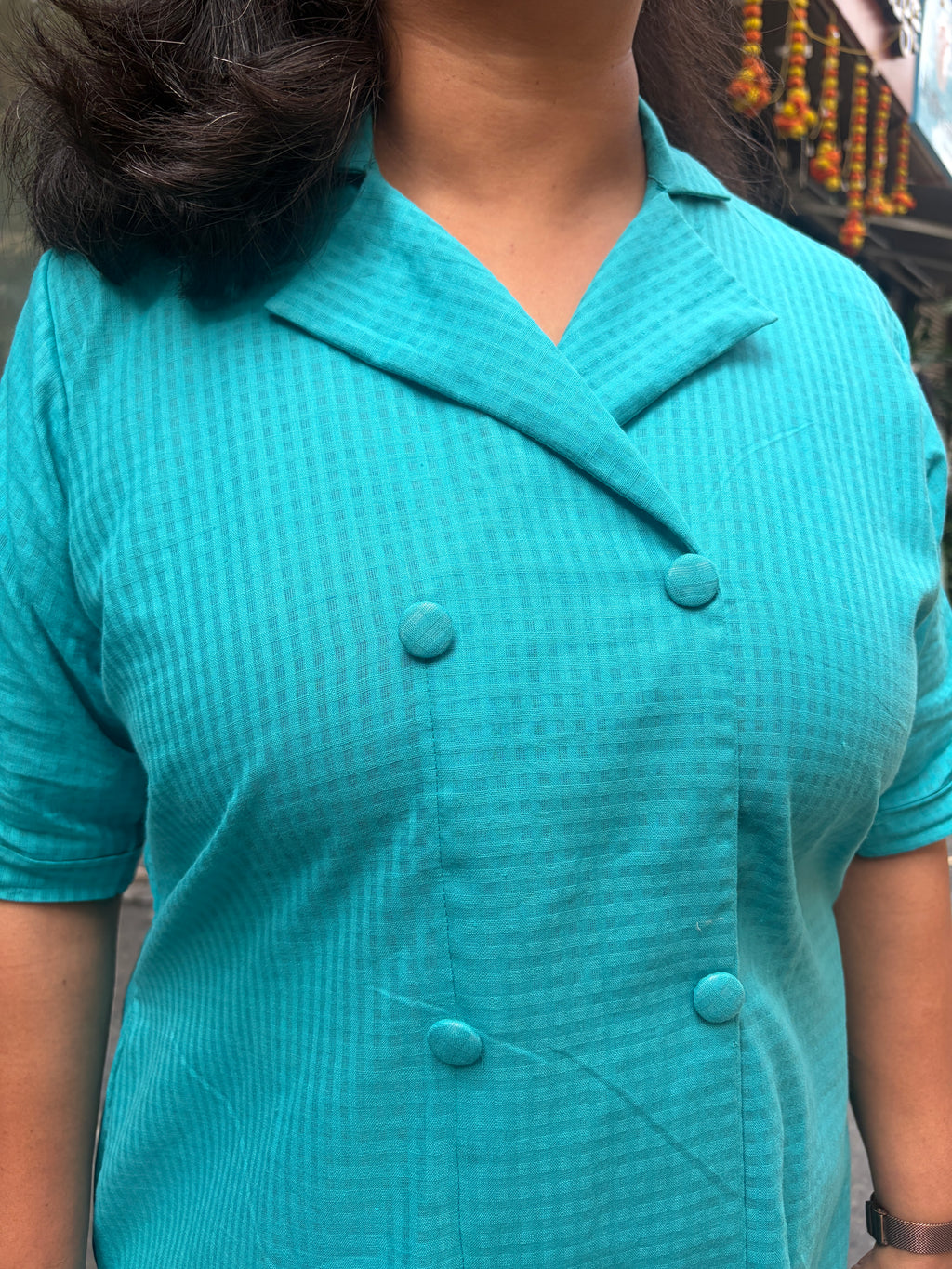 Woman's Casual Dress - Blue