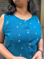 Woman's Casual Dress - Blue