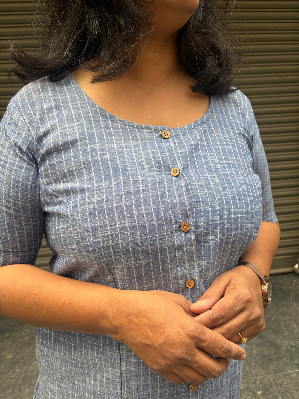 Woman's Casual Dress - Sky Blue