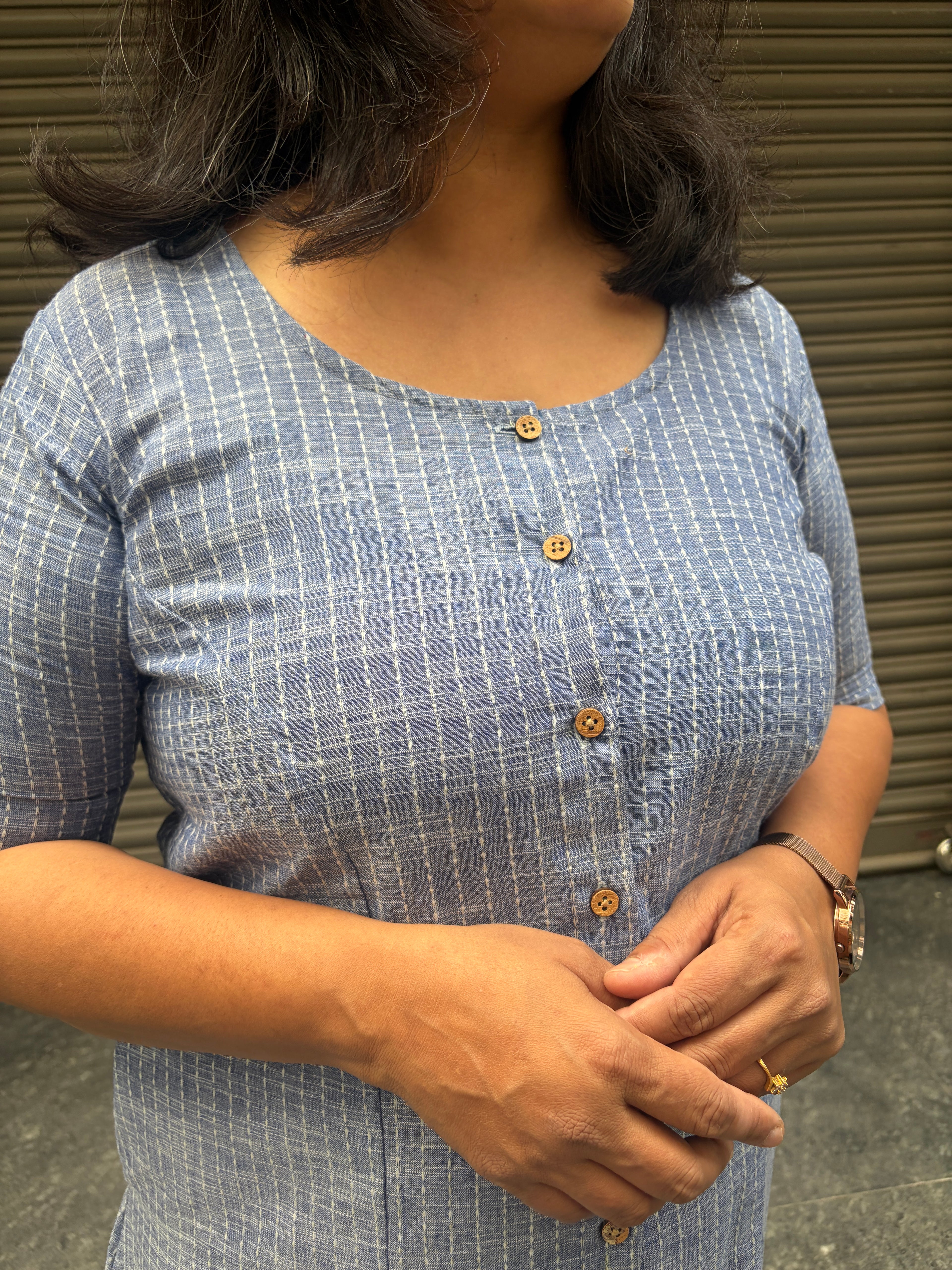 Woman's Casual Dress - Sky Blue