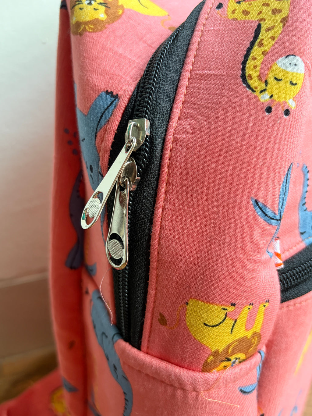 Cotton Backpack - Peach