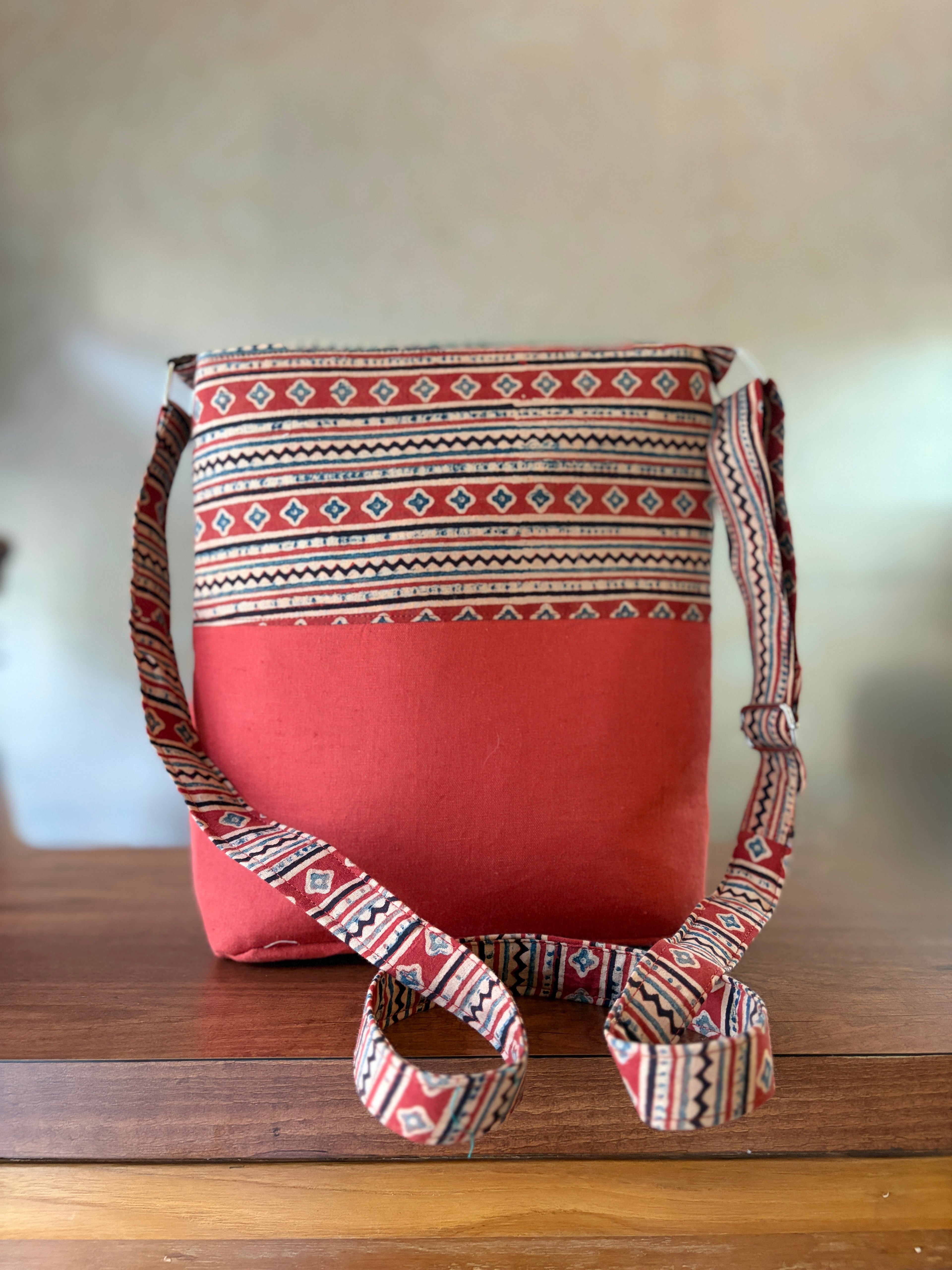 Cotton Basket Sling - Red