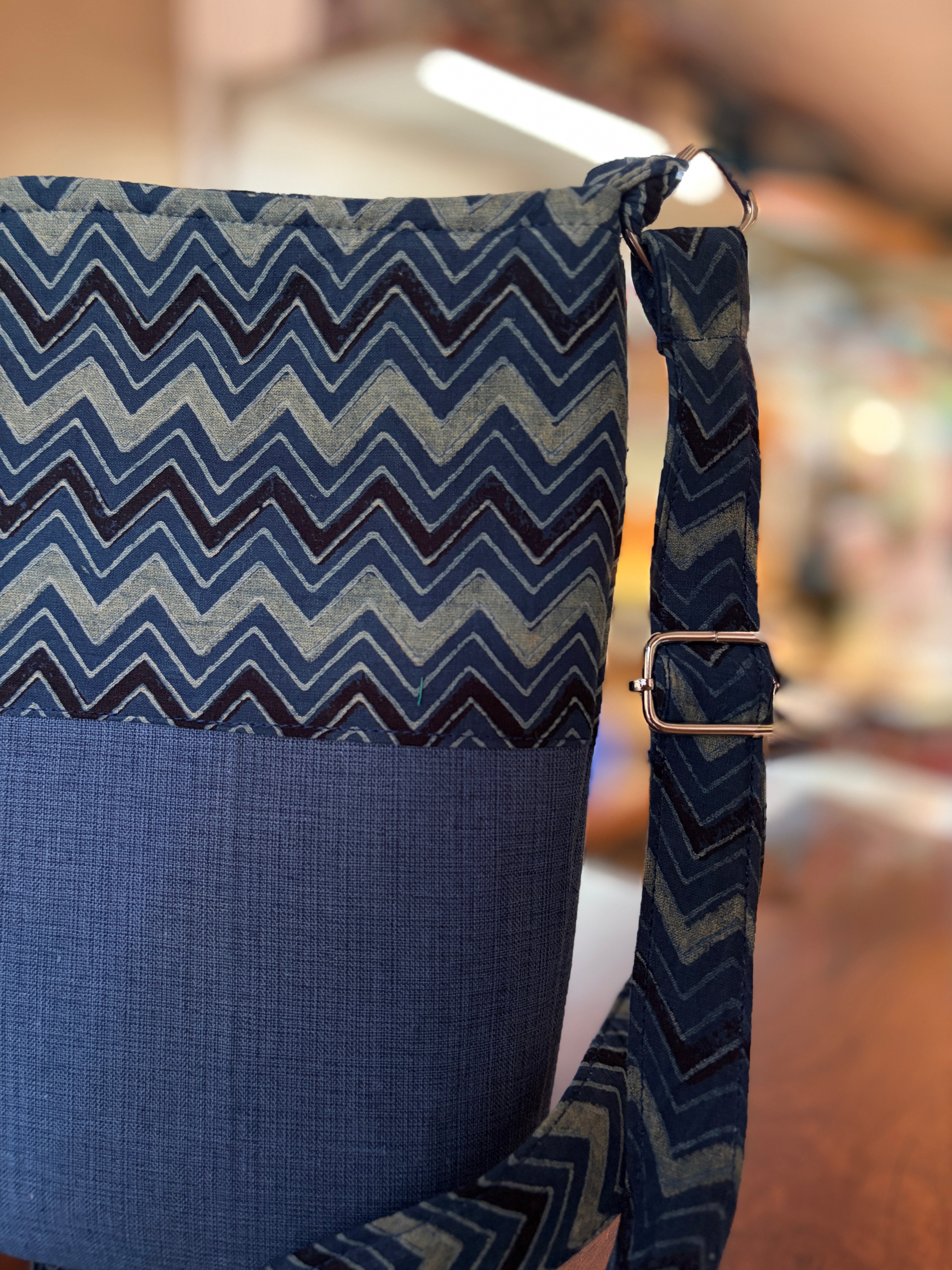 Cotton Basket Sling - Blue