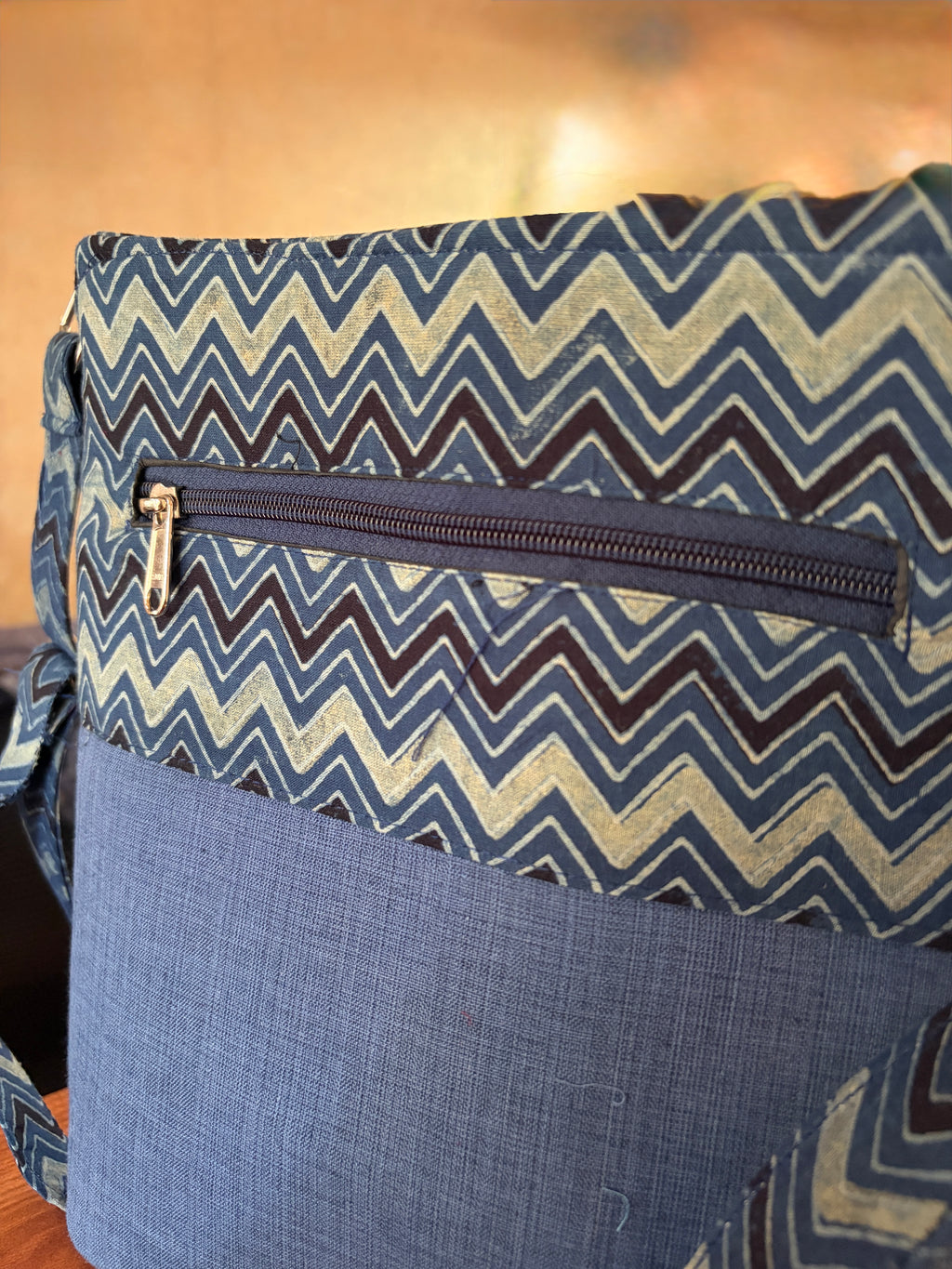 Cotton Basket Sling - Blue