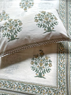Baagh Double Bedsheet - Green