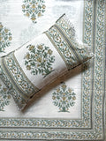 Baagh Double Bedsheet - Green