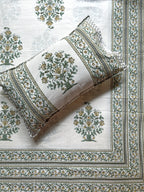 Baagh Double Bedsheet - Green