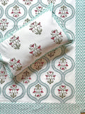 Baagh Double Bedsheet - Green