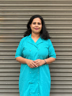 Woman's Casual Dress - Blue