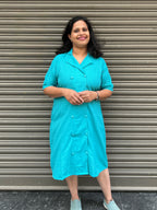 Woman's Casual Dress - Blue