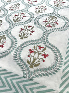 Baagh Double Bedsheet - Green