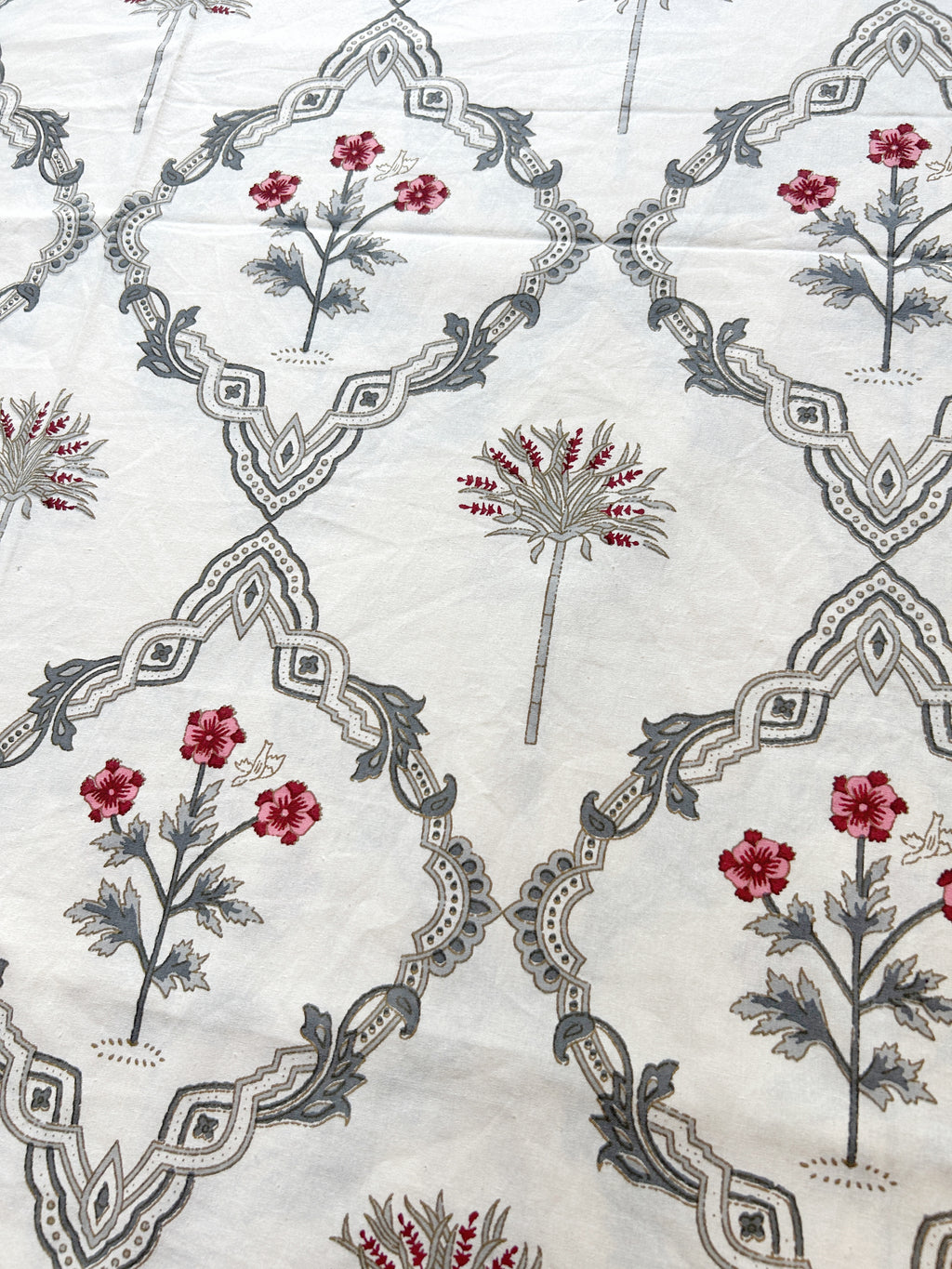 Baagh Double Bedsheet - Grey