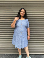 Woman's Casual Dress - Sky Blue