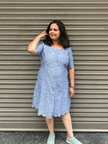 Woman's Casual Dress - Sky Blue