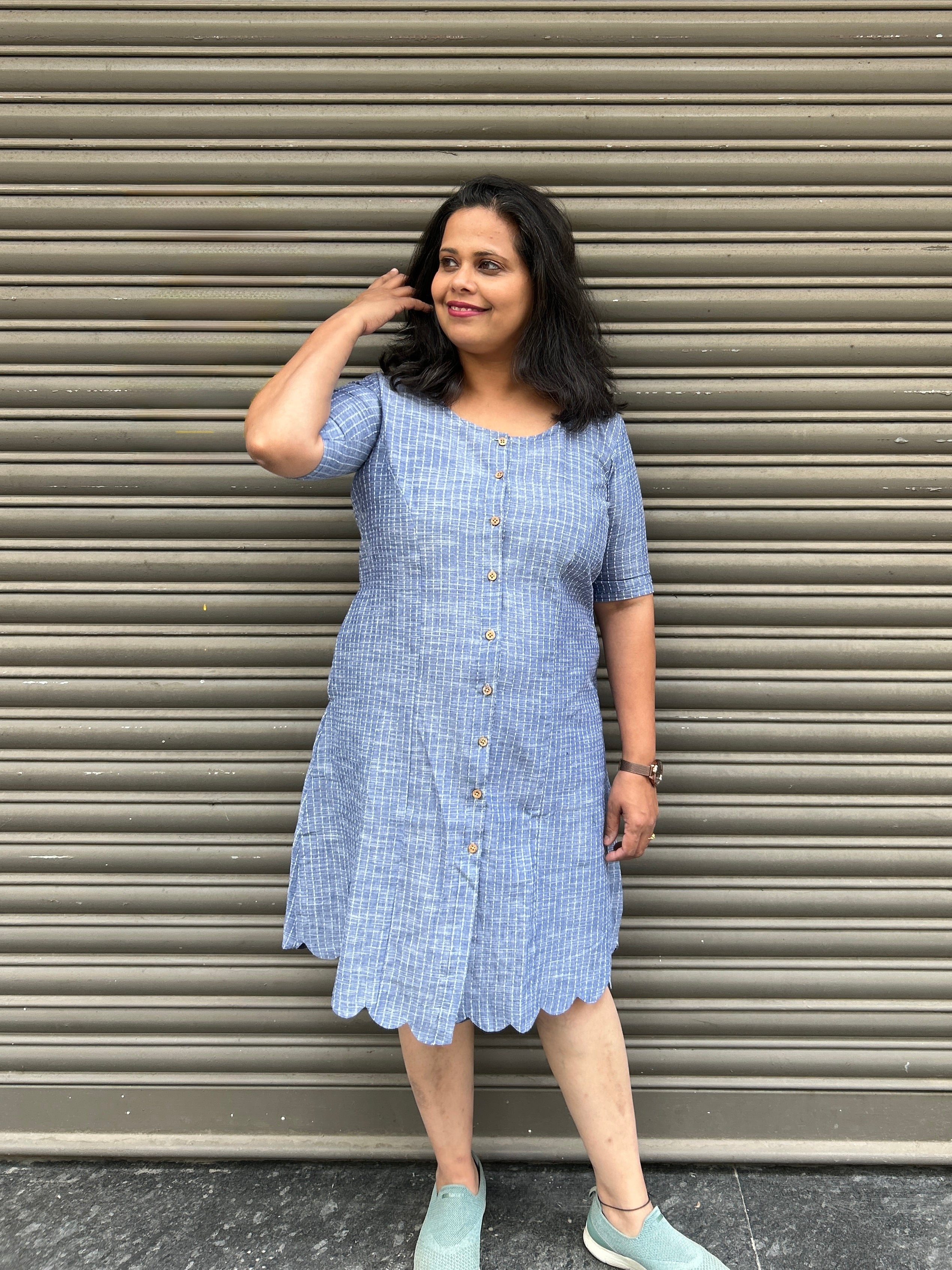 Woman's Casual Dress - Sky Blue