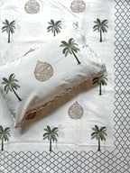 Baagh Superking Bedsheet - Green