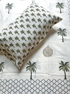 Baagh Superking Bedsheet - Green