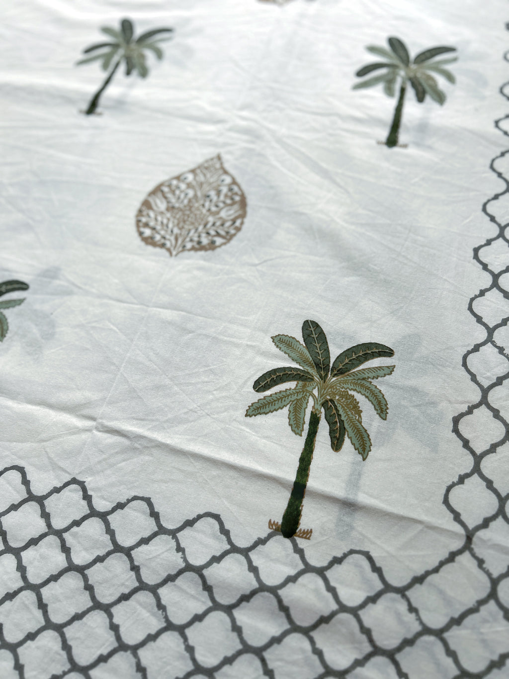 Baagh Superking Bedsheet - Green