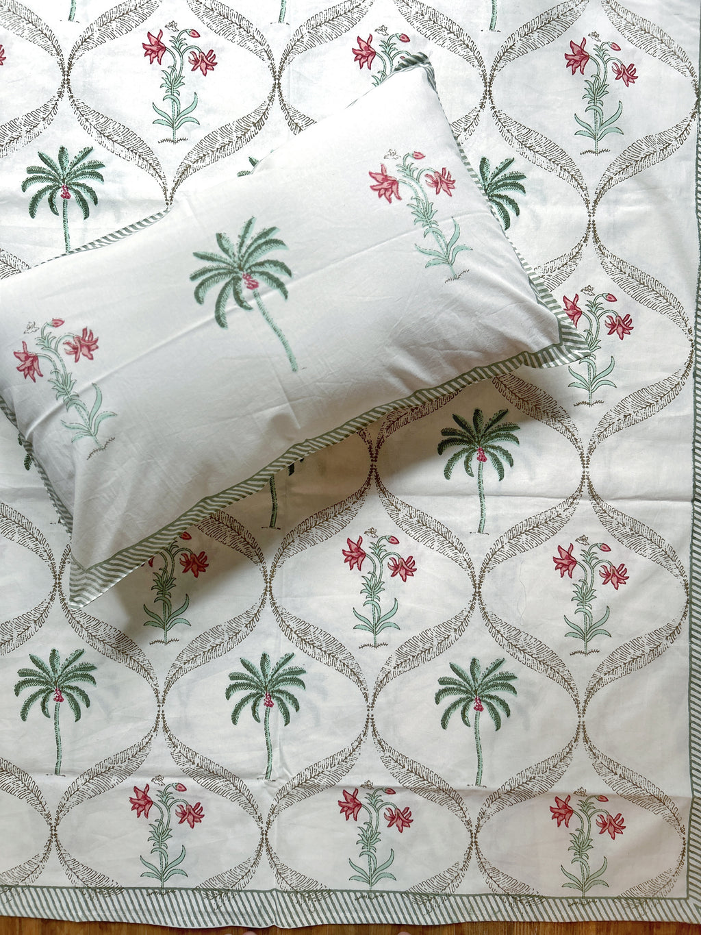 Baagh Double Bedsheet - Grey
