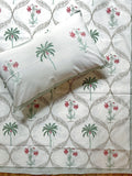 Baagh Double Bedsheet - Grey