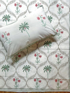 Baagh Double Bedsheet - Grey