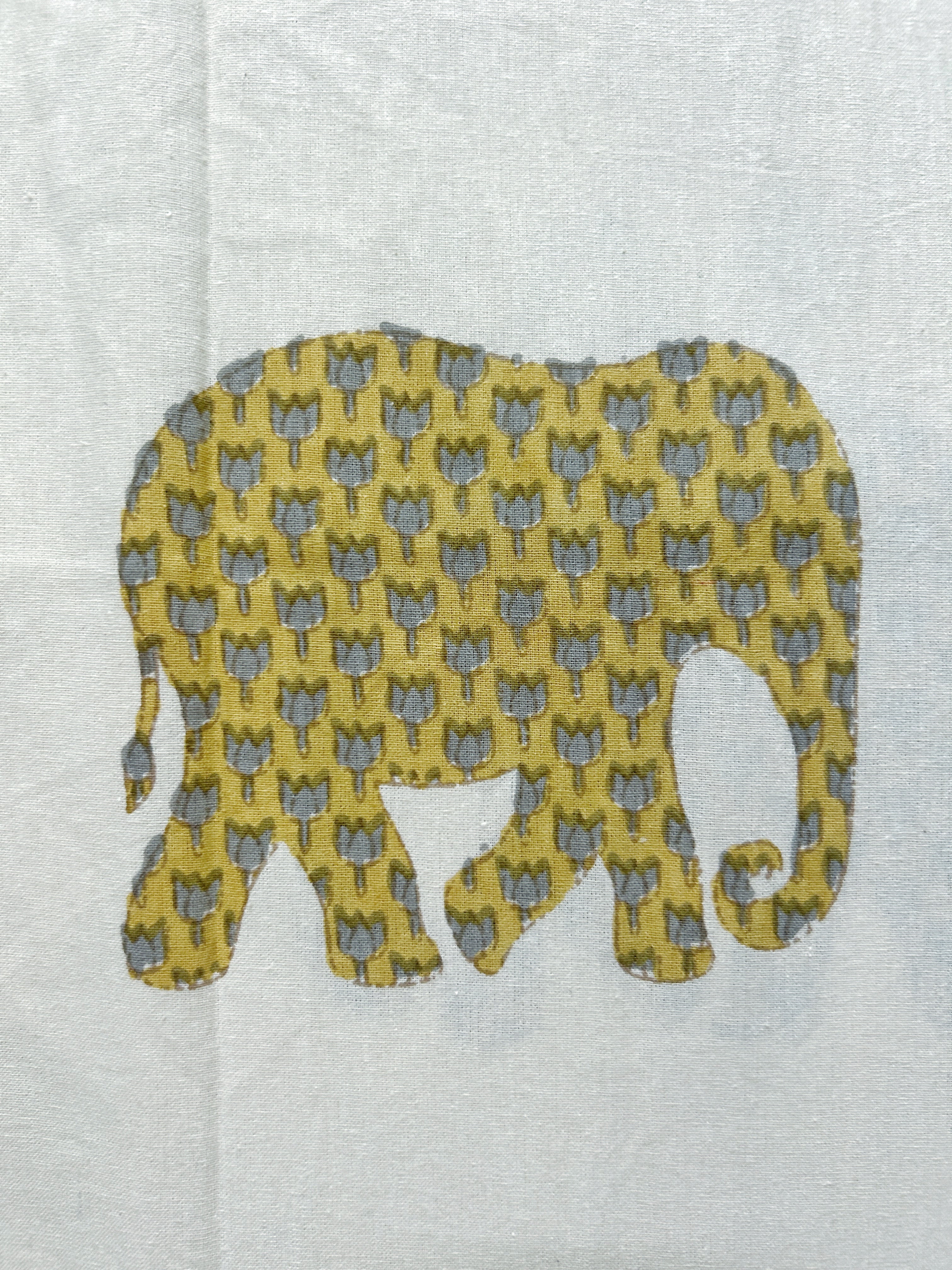 Baagh Double Bedsheet - Yellow