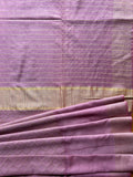 Semi Tussar Silk Saree - Purple