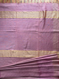 Semi Tussar Silk Saree - Purple