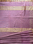 Semi Tussar Silk Saree - Purple