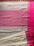 Calcutta Cotton Saree - Pink