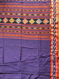 Cotton Ikat Saree - Blue