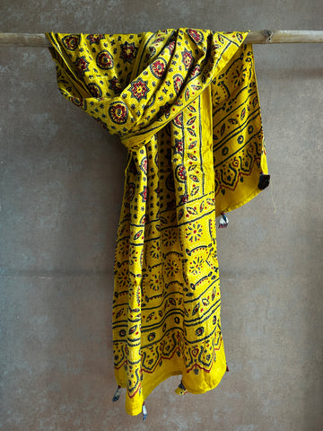 Modal Silk Ajrakh Stole