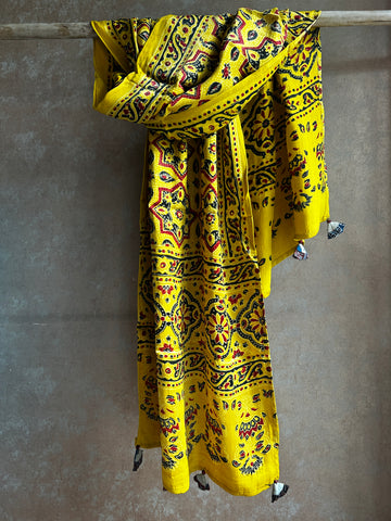 Modal Silk Ajrakh Stole