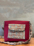 Cotton Rectangle Bag - Maroon